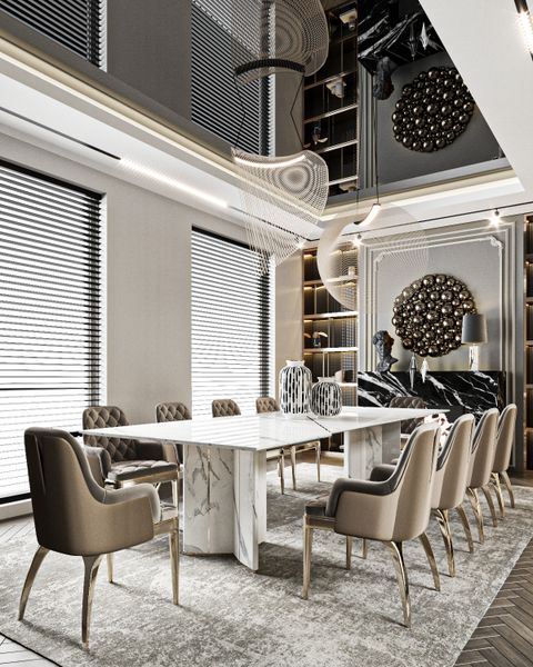 Bring Luxury To The Table: Iconic Pieces For Modern Dining Rooms pertaining to Material Matters: Choosing the Right Finishes for Contemporary Luxury Dining Tables